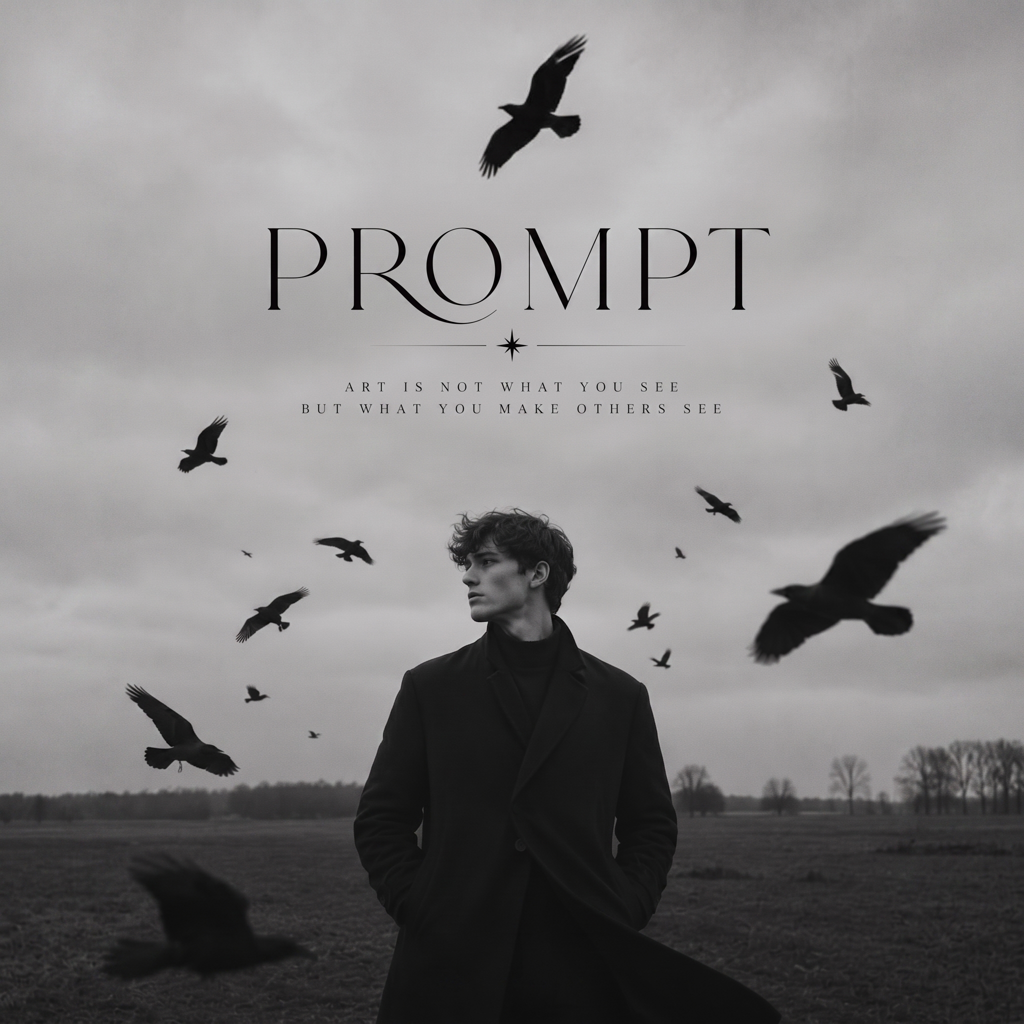 Dark Crow Aesthetic Portrait 🐦‍⬛