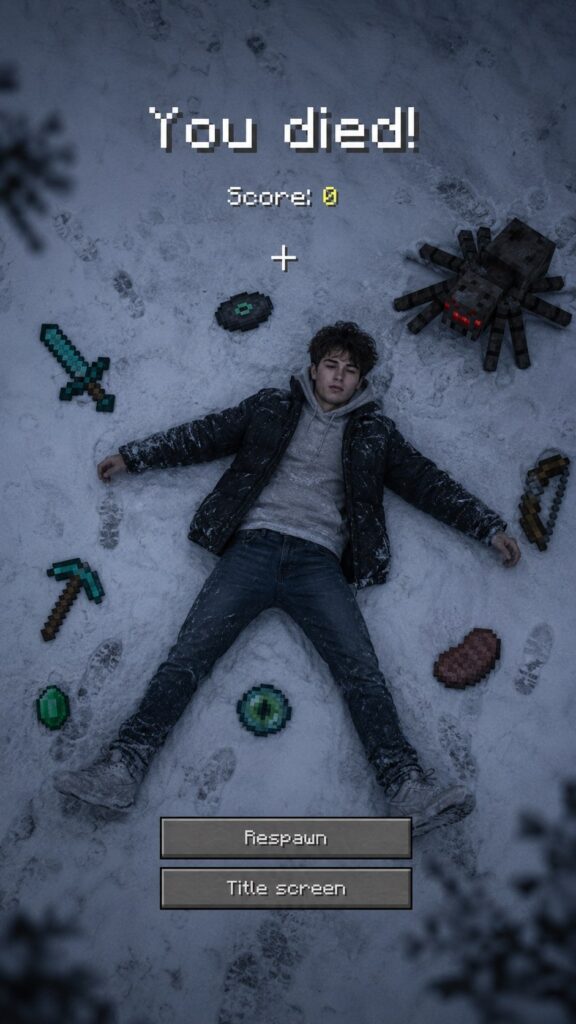 MINECRAFT DEAD SCREEN MINECRAFT DEAD SCREEN